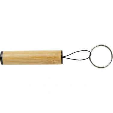 Logotrade promotional gift picture of: Cane bamboo key ring with light
